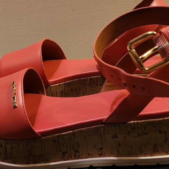 Coach Red Sandals - Picture 4 of 5